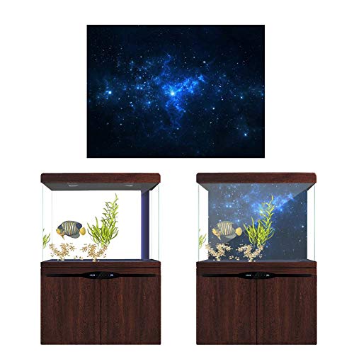 Tbest aquariumfolie selbstklebend, PVC-Kleber,Sternstaub,Aquarium-Hintergrund,Poster,Hintergrund,Dekorationspapier,Aquarium-Dekoration (122 * 50CM) von Tbest