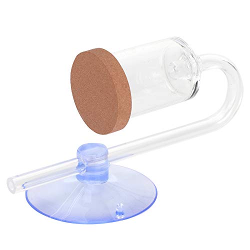 Tbest Pet Productish Co2-Diffusor, Transparenter Kohlendioxid-Regler mit Saugnapf für Fische und Widder (L) von Tbest