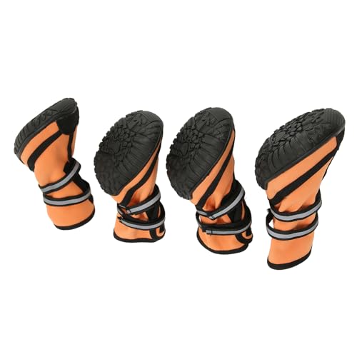 Tbest Pet Productog Stiefel, Wasserdicht, Verhindern Verrutschen, Reflektierende Outdoor-Hundeschuhe, Pfote oder für Mittelgroße und Große Hunde, XL-Hunde-Tl-Lagen (M) von Tbest