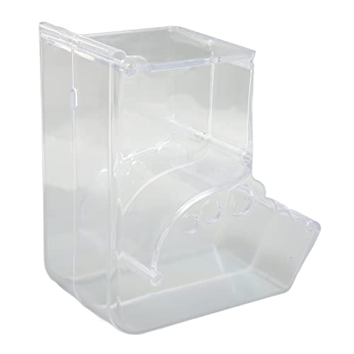 Tbest Pet Products Hamster-Futterspender, Automatisch, Transparent, groß, Kleiner Tierfutterspender für Meerschweinchen, Vögel, Kleine Haustiere von Tbest