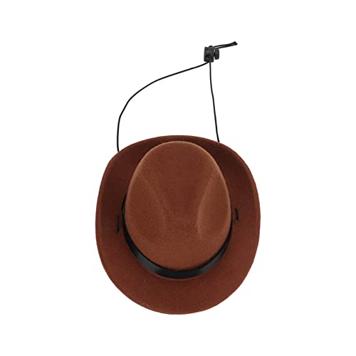 Tbest Pet Products Haustier-Cowboyhut, Niedlicher Lustiger Cowboy-Hundehut für Catogs, Party, Festival, Tägliche Wea-Hundekleidung (Brown) von Tbest