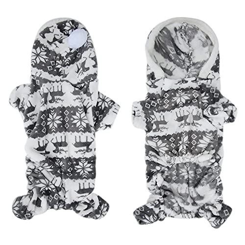 Tbest Pet Products Winter Soft P Hundekleidung Hoodie oder Kleine Hunde Welpen Overall Kleidung Outfit Hundekleidung (L) von Tbest