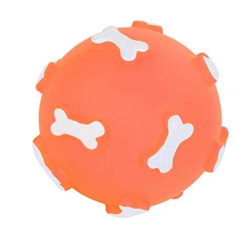 Tbest Pet Products Nus Outdoor Quietschspielzeug für Hunde, Sauberes Zahnen, Kauspielzeug, Hundespielzeug (ORANGE) von Tbest