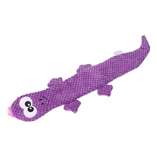 Tbest Pet Products Quietschendes Eidechsen-Hundespielzeug, Zähneknirschen, Kauspielzeug für Hunde (Purple) von Tbest