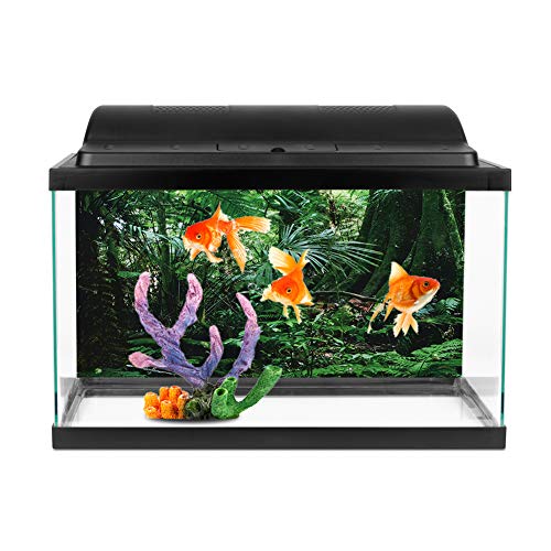 Tbest Tl Fisch Hintergrund PVC Reptil Box Raest Hintergrund P Fisch Wandbild Malerei Dekoration Selbstklebender Aufkleber Repti (61 * 30CM) von Tbest