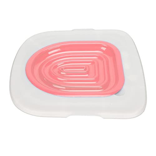 cat Potty Trainer,Cat Potty Trainer,Katzentoiletten-Trainingsset,Toiletten-Trainingsset,Standard-Katzentoiletten,Universeller,Wiederverwendbarer,(Weißes Tablett,1 Rosa Innere Stütze) von Tbest