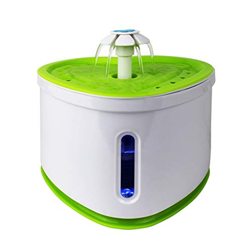 Tcn 2L Led Kunststoff Hund Haustier Trinker, Automatische Elektrische USB Mute Katze Trinkwasserspender Bunt, Haustier Wasserspender von Tcn