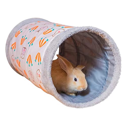 TeTupGa Wildleder-Tunnel für Kaninchen, Katzen, groß, zusammenklappbar, für Meerschweinchen, Kaninchen, Tunnels und Häuten, für kleine Tiere, Aktivität, Bett, Welpen, Kätzchen von TeTupGa