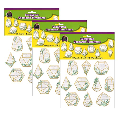 Eucalyptus Geometric Terrariums Accents, 30 Per Pack, 3 Packs von Teacher Created Resources