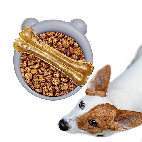 Slow Feeder Katzennapf | Langsam Fressender Hundenapf, Hund Slow Feeder, Silikon Puzzle Matte Hund Leckerli Matte mit Mustern für Joghurt, Leckereien oder Erdnussbutter Tebinzi von Tebinzi