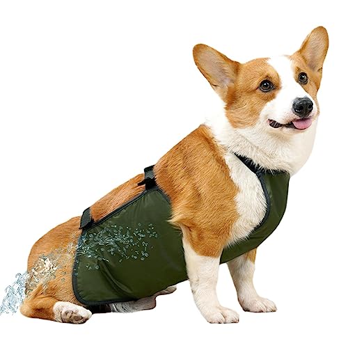 Tebinzi Hund Bauchband Atmungsaktiv Hund Wraps Wiederverwendbare Bauchwickel Anti-Schmutzige Waschbare Haustier Kleidung Hund Bauch Abdeckung S-3XL für Kleine Mittlere Hunde von Tebinzi