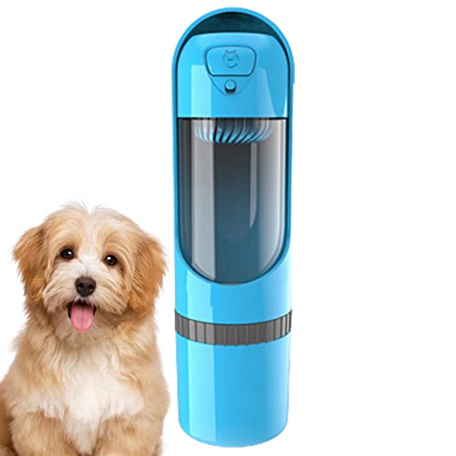 Tebinzi Hundewasserflaschen zum Spazierengehen | Snack-Aufbewahrungsbecher-Design, ausziehbare Hundewasserflasche zum Spazierengehen - Trinkfutterspender für Haustiere im Freien, Wandern, Reisen von Tebinzi