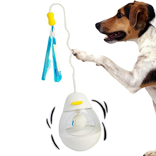 Tebinzi Pet Leaking Ball Pet Toys - Cat Treat Dispenser Toy Cat Treat Toy | Scratch-Resistant Feather Stäbe, Accessories For Catching Cats, Pet Supplies von Tebinzi