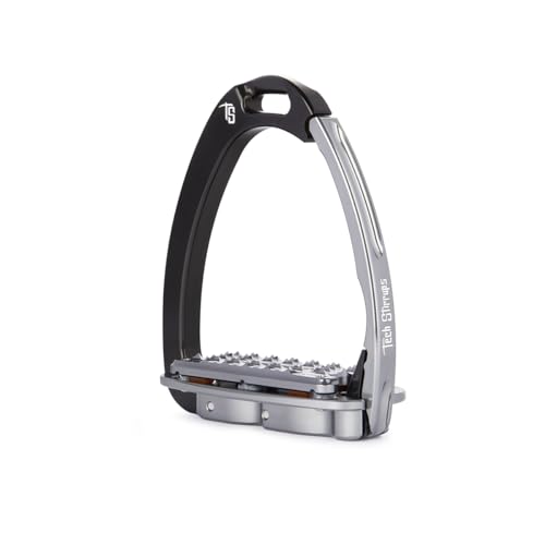 Tech Stirrups Sicherheitssteigbügel Venice Evo Plus Schwarz-Grau von Tech Stirrups