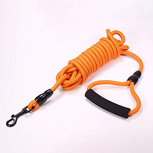 Techigher Hundeleine, für Training, Gehorsamkeit, lange Hundekette, für den Außenbereich, Orange, 2 m von Techigher