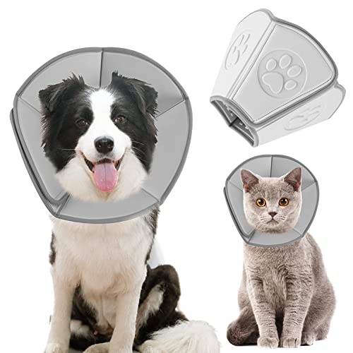 Techigher Katzenhalsband, Halsband, verstellbar, weich, für Hunde und Katzen, Kätzchen, Genesungshalsband, 25# von Techigher
