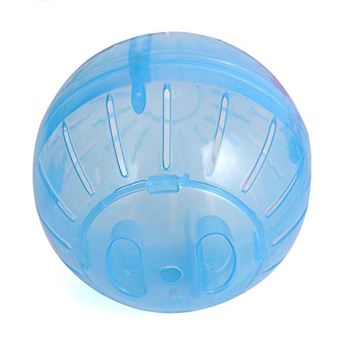 Techigher Kunststoffball für Haustiere, Nagetiere, Mäuse, Joggingball, Spielzeug, Hamster, Rennmäuse, Ratten, Blau 10 x 10 x 10 cm von Techigher