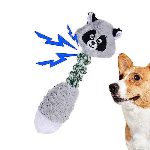 Tedious Plüschtiere zum Zahnen für Welpen, Quetschspielzeug für Hunde,Hundespielzeug in Tierform mit Sound | Welpengeräusche erzeugendes Spielzeug zur Zahnreinigung für Wohnzimmer, Camping, Par, von Tedious