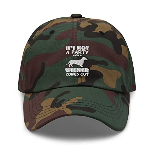 Dad Hat Neuheit Hotdog Wurst Hund Haustiere Welpen Doxie Enthusiast Lustig Dackel Teckel Wiener Bestfriend Lover, Grün Camo, Einheitsgröße von Teegarb Letter Blanket