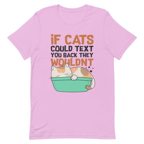 Funny Felines Texting Pet Sarcastic Mockery Statements Lover Hilarant 4, Flieder, X-Large von Teegarb Letter Blanket