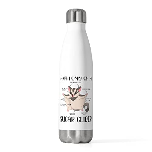 Isolierte Flasche, 590 ml, lustige Anatomie des Segelflugzeugs, pelzige Säugetiere, Haustiere, Enthusiasten, Gleiten, exotisches Haustier, 590 ml von Teegarb Letter Blanket