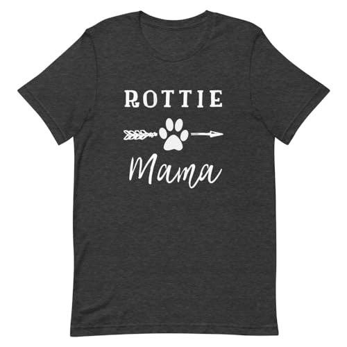 Lustige grafische Haustier coole Hund Liebhaber T-Shirt | Urkomisch Rottie Mama Dark Grey Heather von Teegarb Letter Blanket