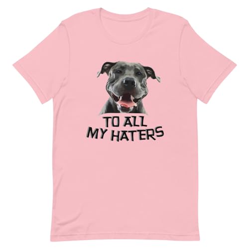 Lustiges grafisches Haustier cooles Hundeliebhaber T-Shirt | Urkomisch für alle meine Hasser, new pink, M von Teegarb Letter Blanket