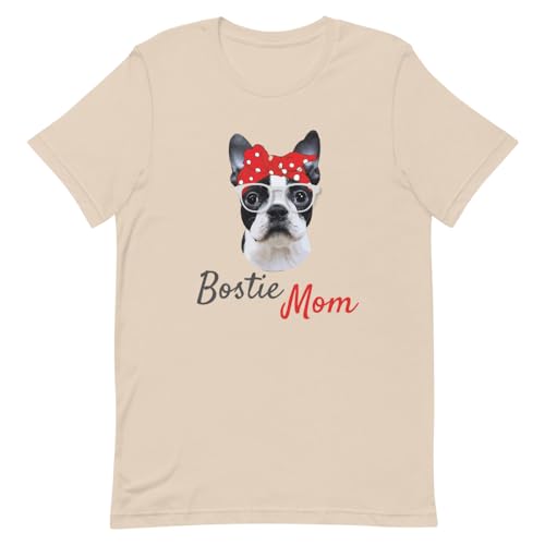 Retro Boston Terrier Dog Owner Vintage Funny Bostie Mom Cool Mama Grafik Soft Cream XL von Teegarb Letter Blanket