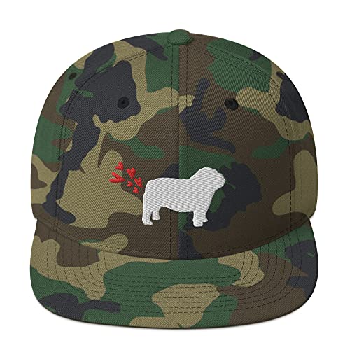 Snapback Hat Lustiger Hund Pet Lover Pooch Doggie Welpen Enthusiast Humorvolle Doggies Doggy Pets Foxhound Papillon, Grün Camo, Einheitsgröße von Teegarb Letter Blanket