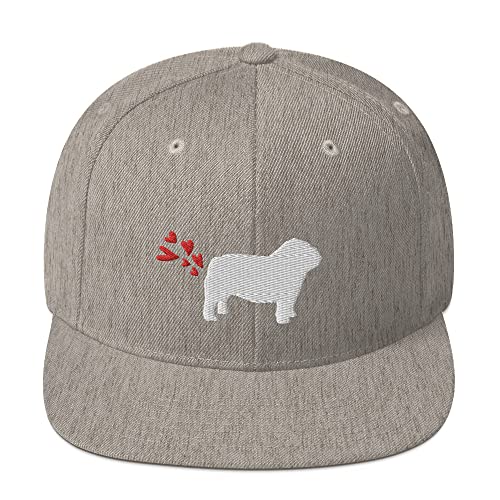 Snapback Hat Lustiger Hund Pet Lover Pooch Doggie Welpen Enthusiast Humorvolle Doggies Doggy Pets Foxhound Papillon, Heather Grey, Einheitsgröße von Teegarb Letter Blanket