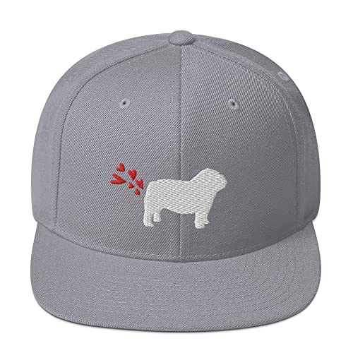 Snapback Hat Lustiger Hund Pet Lover Pooch Doggie Welpen Enthusiast Humorvolle Doggies Doggy Pets Foxhound Papillon, Silber, Einheitsgröße von Teegarb Letter Blanket