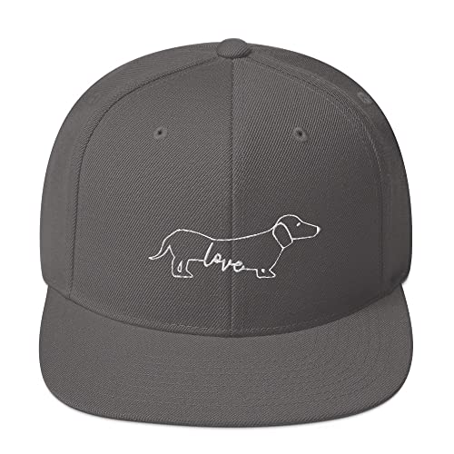 Teegarb Snapback Hut Dackel Hund Wiener Mom Sketch Hotdog Hunde Pelz Haustier Liebhaber, Dunkelgrau, EinheitsgröÃŸe von Teegarb