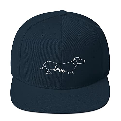 Teegarb Snapback Hut Dackel Hund Wiener Mom Sketch Hotdog Hunde Pelz Haustier Liebhaber, Dunkelmarineblau, EinheitsgröÃŸe von Teegarb