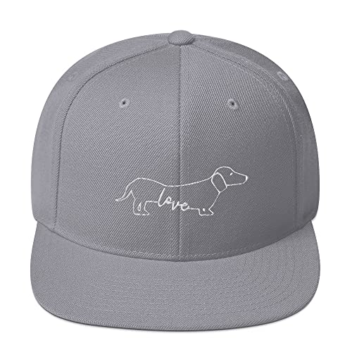 Teegarb Snapback Hut Dackel Hund Wiener Mom Sketch Hotdog Hunde Pelz Haustier Liebhaber, Silber, EinheitsgröÃŸe von Teegarb