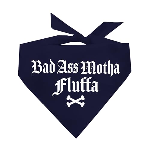 Badass Mother Fluffa Hundehalstuch für Hunde, verschiedene Farben von Tees & Tails