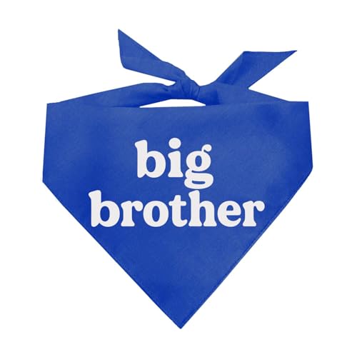 Big Brother Family Dog Bandana (Royal OS, 934) von Tees & Tails