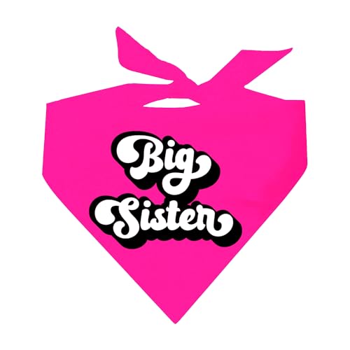 Big Sister Hundehalstuch Groovy, Neonrosa, OS 1133 von Tees & Tails