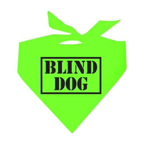 Blind Dog Bandana (Neon Green, OS 835) von Tees & Tails