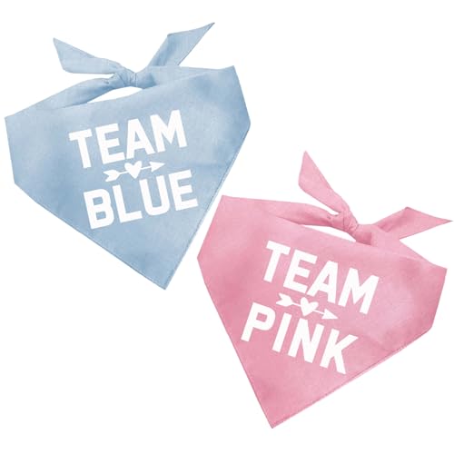 Hundehalstuch, Teamblau und Team Pink, OS 210, 2 Stück von Tees & Tails