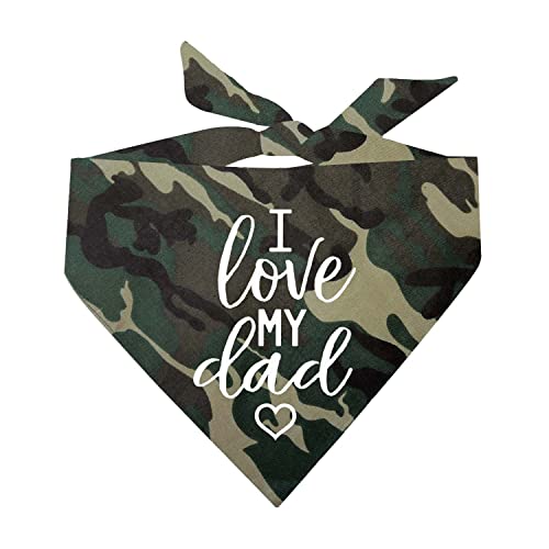 Hundehalstuch, bedruckt, Aufschrift "I Love My Dad", verschiedene Farben von Tees & Tails