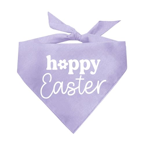 Hundehalstuch "Happy Easter", Lavendel, OS 1217 von Tees & Tails