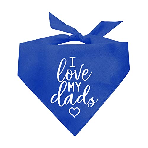 Hundehalstuch mit Aufschrift "I Love My Dads (2 Stück) Gay Pride" (verschiedene Farben) von Tees & Tails