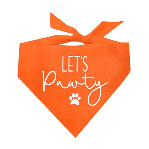 Let's Pawty Hundehalstuch, Dreieck, verschiedene Farben von Tees & Tails