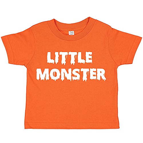 Little Monster Baby-T-Shirt, Orange 4T 402 von Tees & Tails