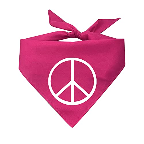 Hundehalstuch, Peace-Zeichen, Hot Pink, OS 458 von Tees & Tails