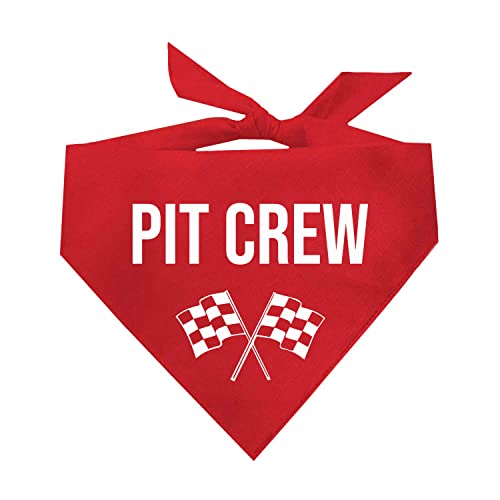 Pit Crew Hundehalstuch, Größe XS, 49 Rot von Tees & Tails