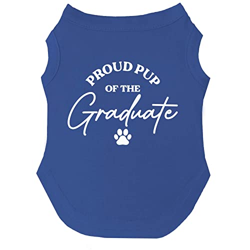 Proud Pup of The Graduate Graduation Class of 2023 Hunde-T-Shirt, Größen für Welpen, Spielzeug und große Rassen (Königsblau, Größe 4XL 737) von Tees & Tails