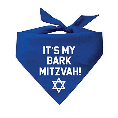 Tees & Tails It's My Bark Mitzvah Dreieckstuch für Hunde, verschiedene Farben von Tees & Tails