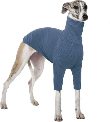 Teesho Hunde Shirt Hundepullover Grosse Hunde Winterpullover Hundepullover (Blaugrau/L) von Teesho