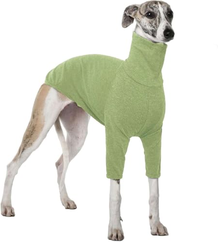 Teesho Hunde Shirt Hundepullover Grosse Hunde Winterpullover Hundepullover (Hellgrün/L) von Teesho